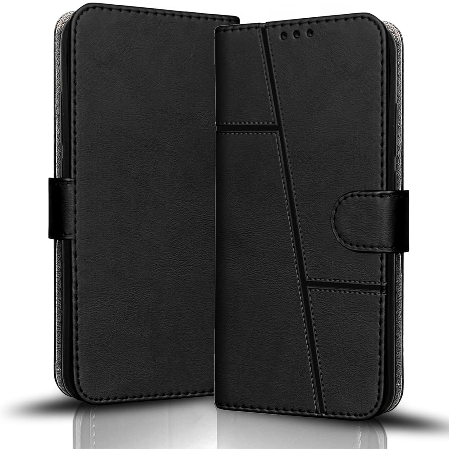 VIVO Y22 / Y22s Flip Case Cover ( Black )