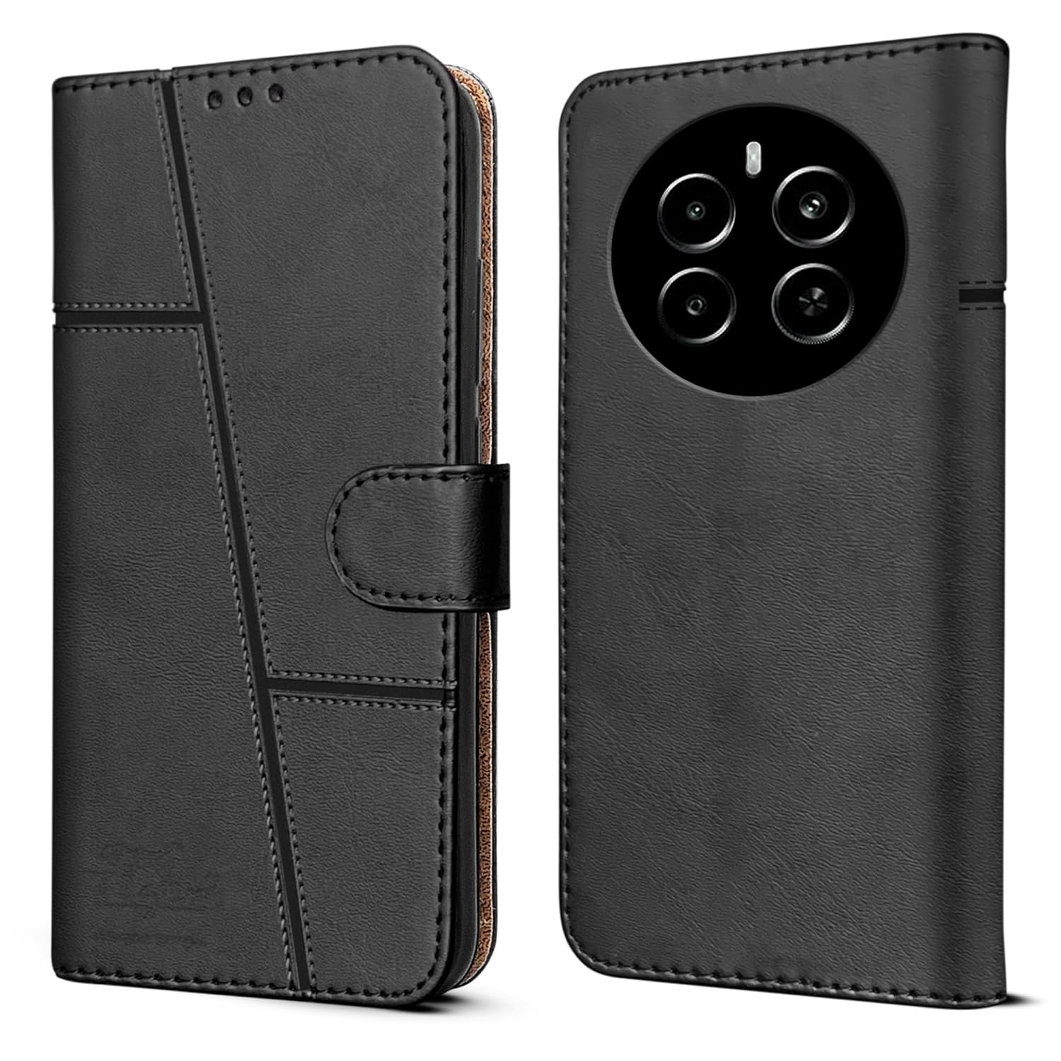 Leather Wallet Cover for Realme P1 5G