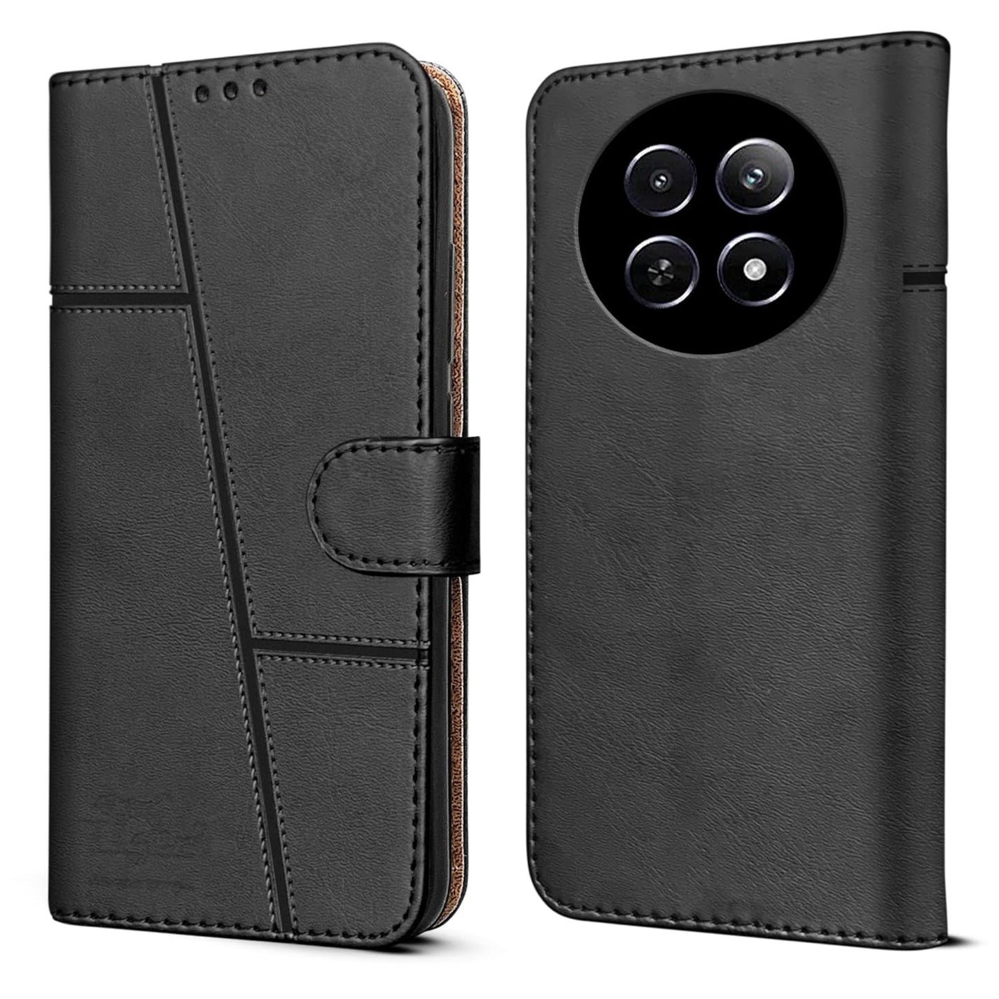 Leather Wallet Cover for Realme 12x 5G