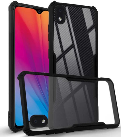 Vivo Y91i/Y1s Back Cover (Black Bumper)