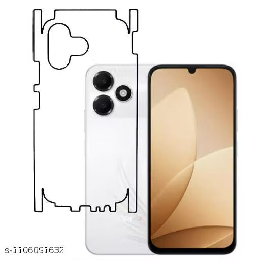 OPPO A6c 4g Back Screen Guard For Matte Finish, Smooth Touch, Unbreakable Membrane