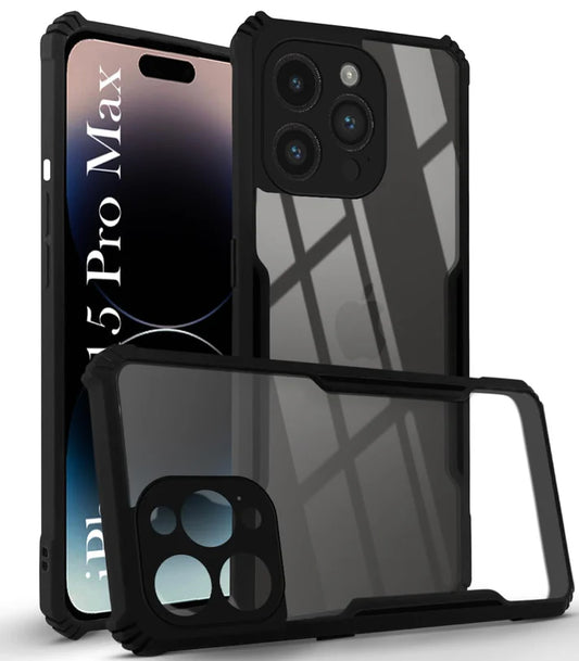 Apple iphone 15 Pro Max Back Cover (Silicone Border)