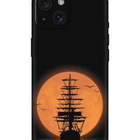 Black Ship Orange Moon Soft Silicone Cover