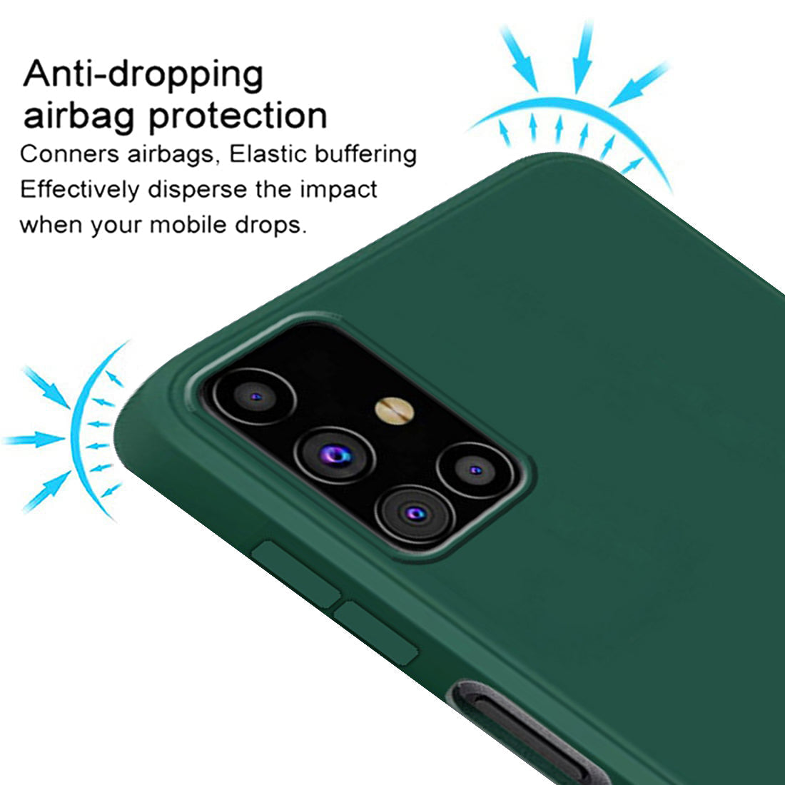 Samsung Galaxy M31s Back Cover (Silicone + Inner Side Cloth) soft