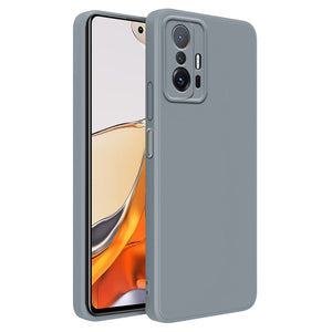 Mi 11T Pro 5G Back Cover (Silicone + Inner Side Cloth) soft