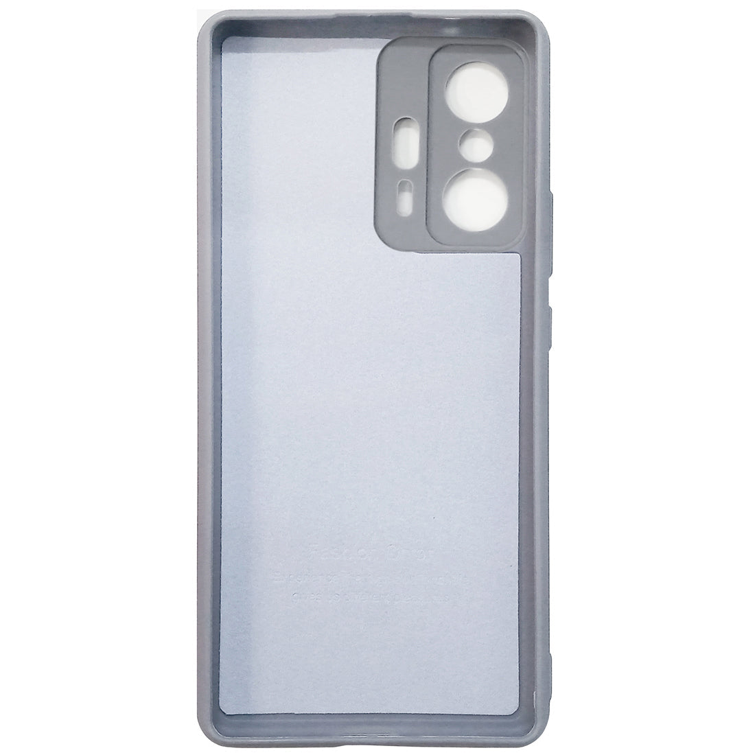 Mi 11T Pro 5G Back Cover (Silicone + Inner Side Cloth) soft