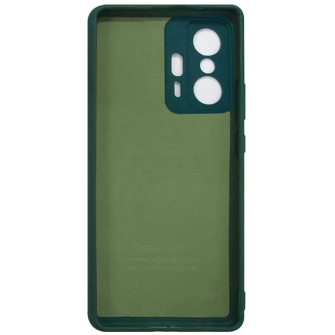 Mi 11T Pro 5G Back Cover (Silicone + Inner Side Cloth) soft