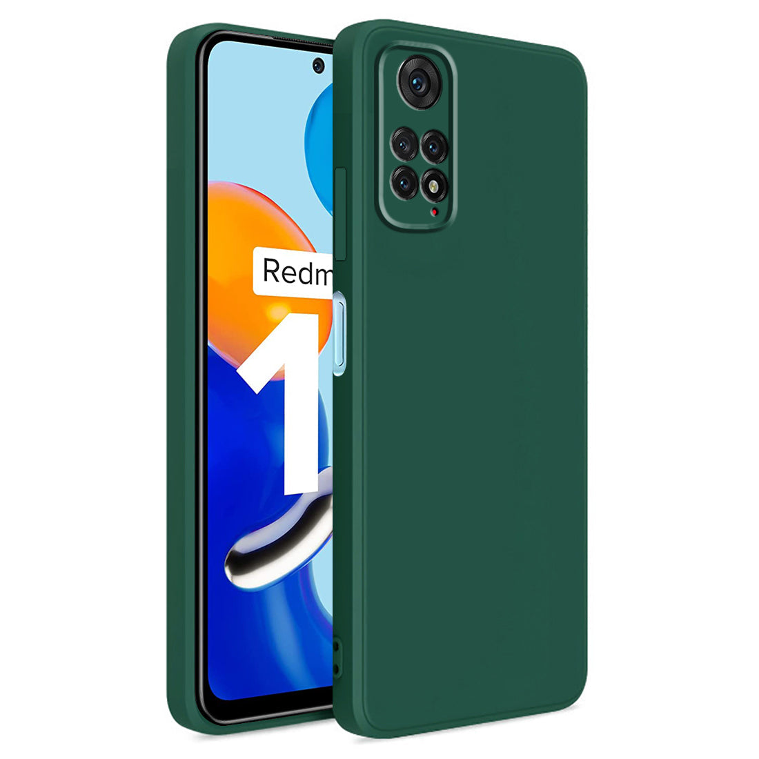 Mi Redmi Note 11 / Mi Redmi Note 11S / Poco M4 Pro 4G Back Cover (Silicone + Inner Side Cloth) soft