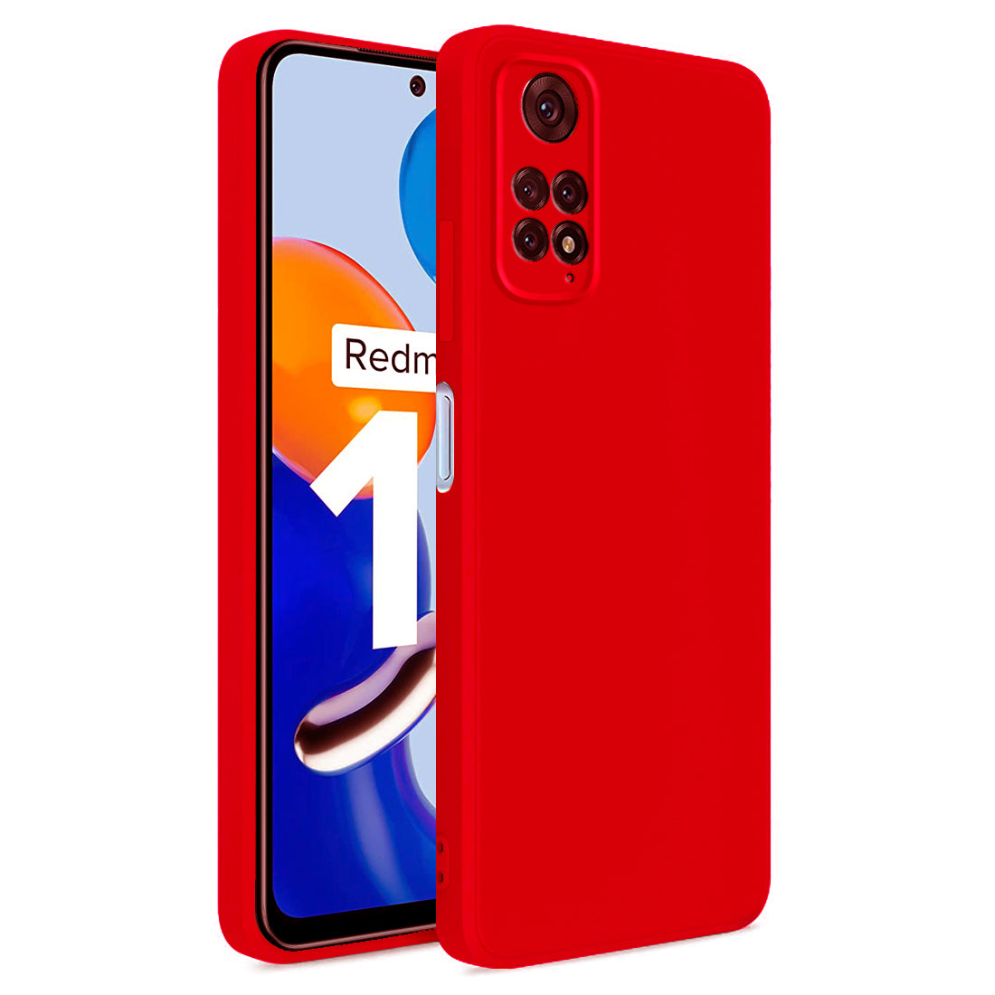 Mi Redmi Note 11 / Mi Redmi Note 11S / Poco M4 Pro 4G Back Cover (Silicone + Inner Side Cloth) soft