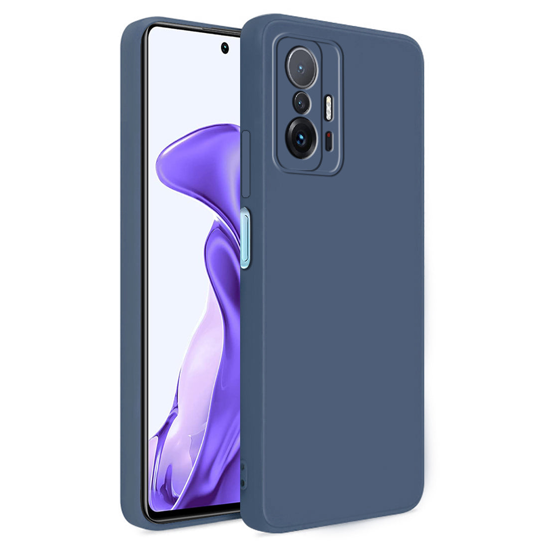 Mi 11T Pro 5G Back Cover (Silicone + Inner Side Cloth) soft