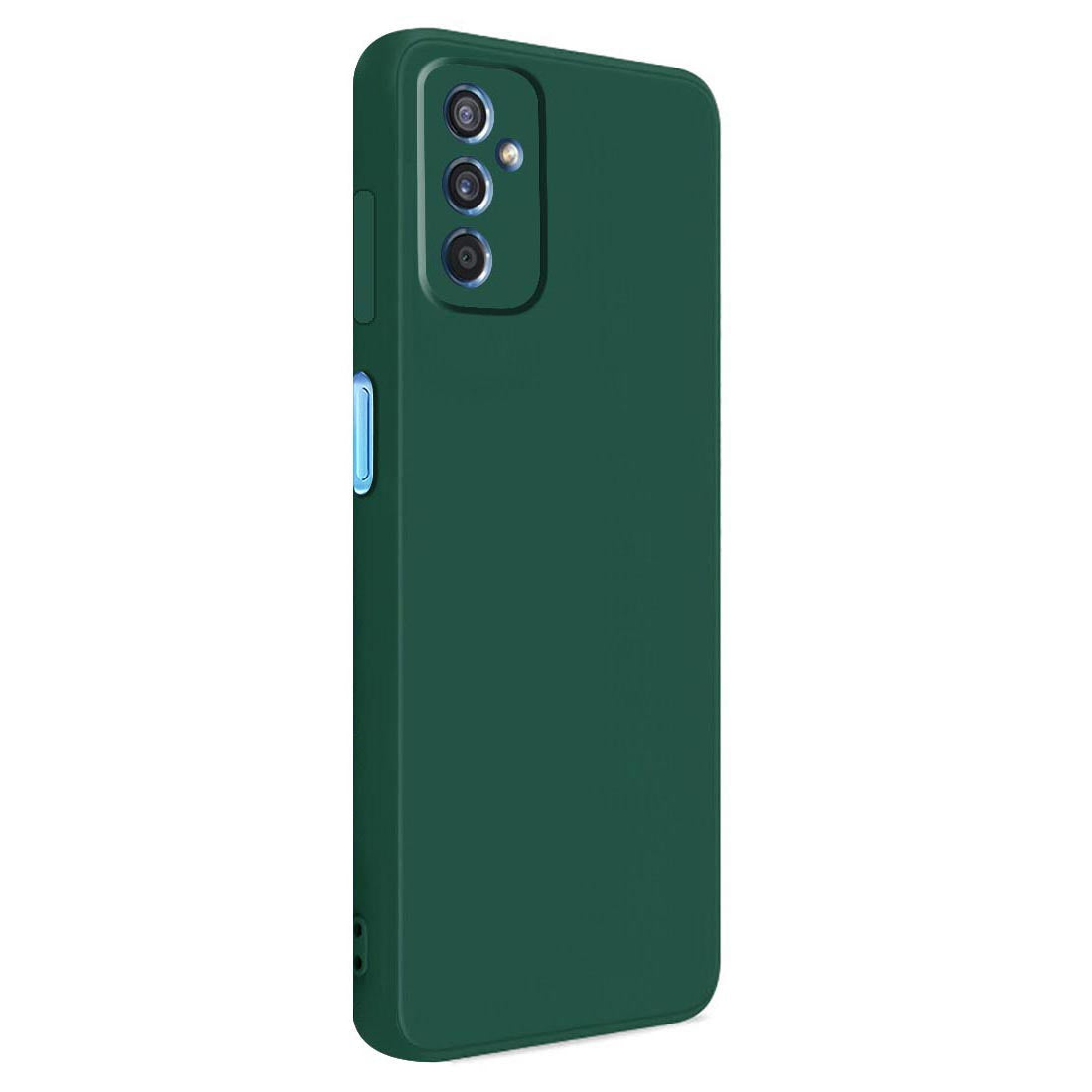 Samsung Galaxy M52 5G Back Cover (Silicone + Inner Side Cloth) soft