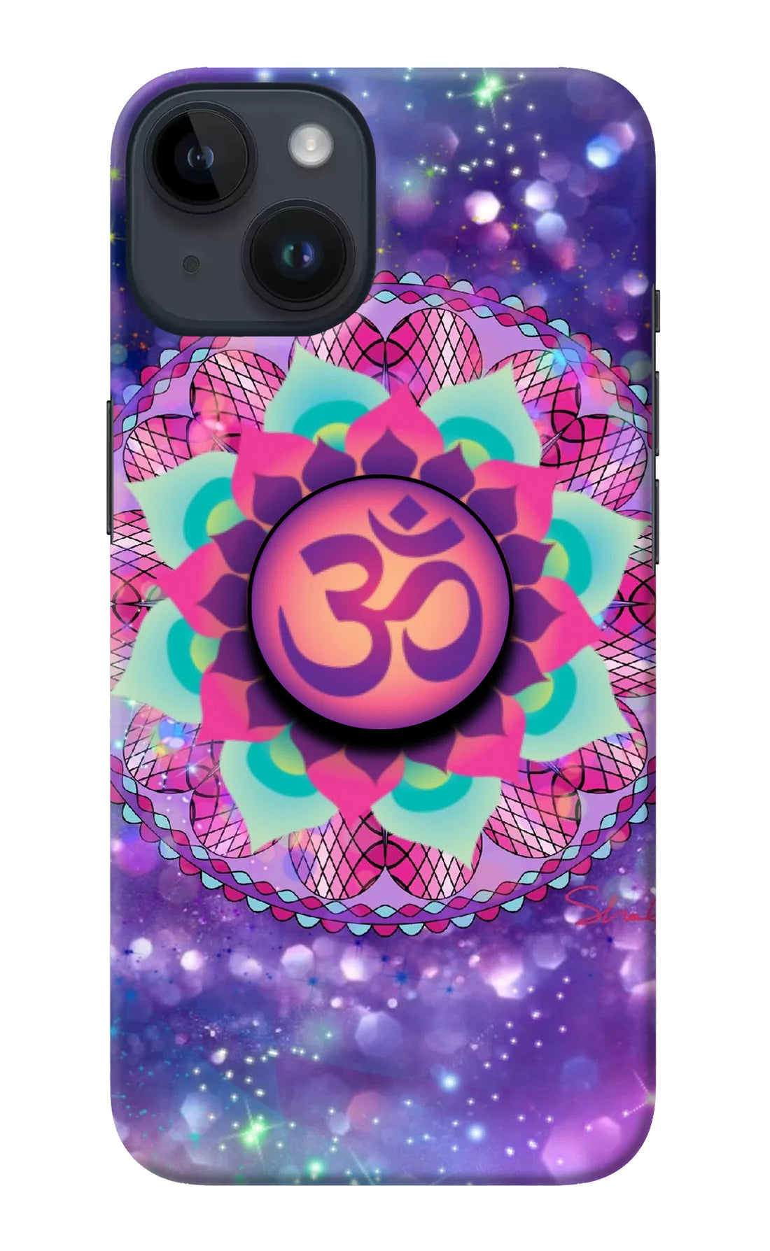 Om Purple Back Cover