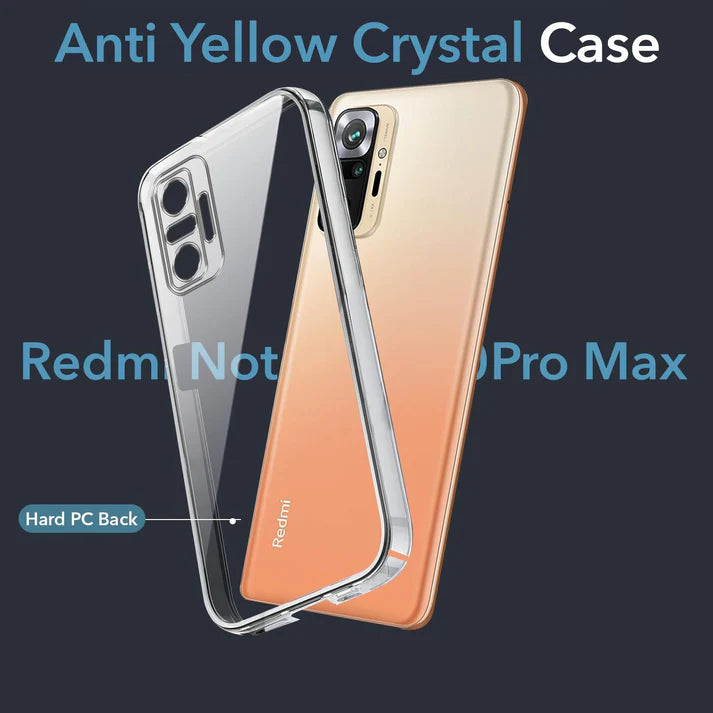 Redmi Note 10 Pro/ 10 Pro Max (Lifetime Anti-Yellow Clear Back Cover)