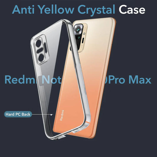 Redmi Note 10 Pro/ 10 Pro Max (Lifetime Anti-Yellow Clear Back Cover)