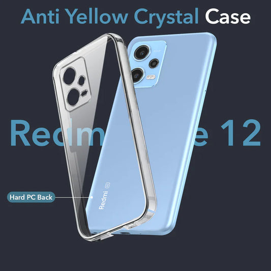 Redmi Note 12 (5G) (Lifetime Anti-Yellow Clear Back Cover)
