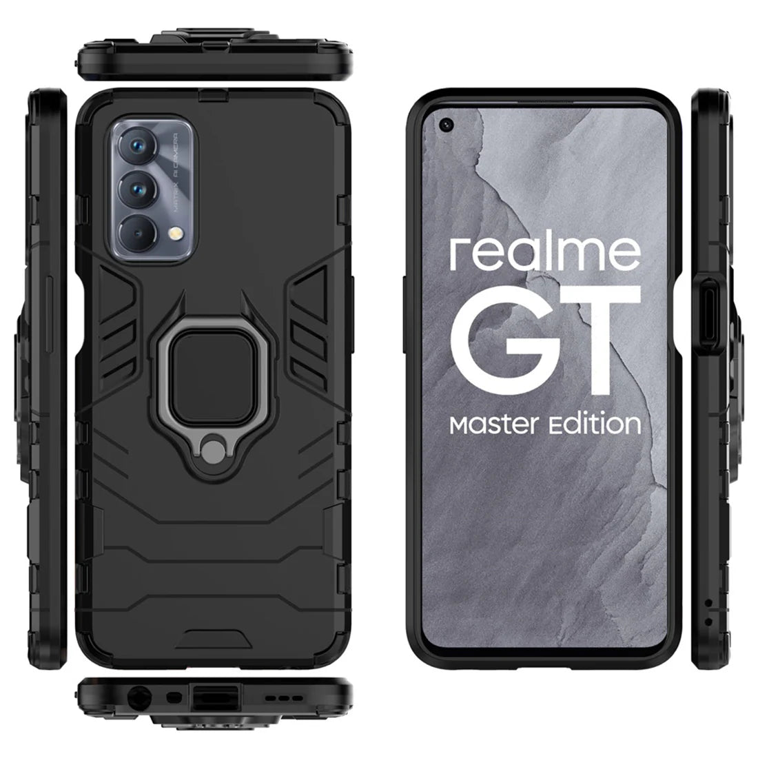 Hybrid Rugged Armor Kickstand Case for Realme GT Master Edition