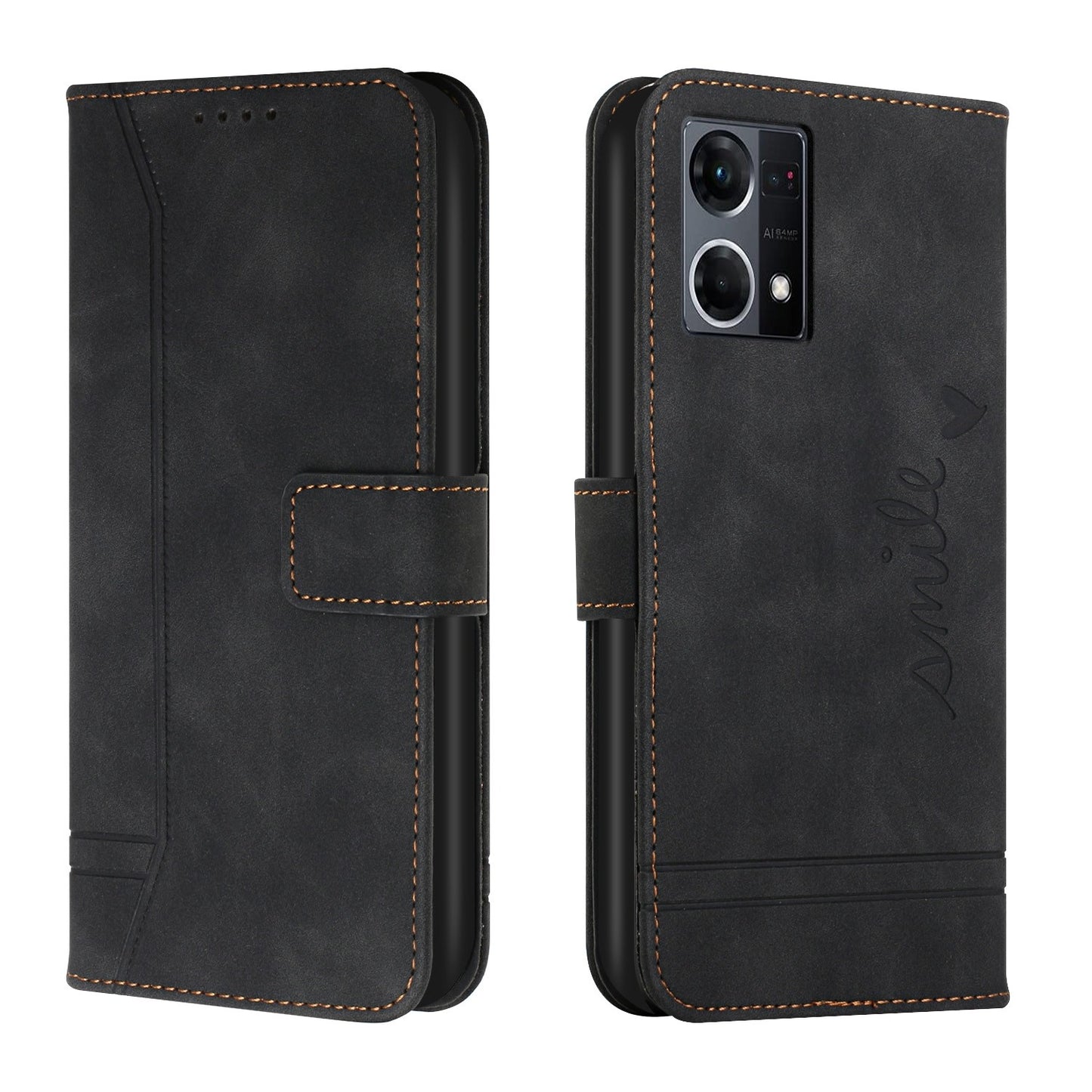 Leather Wallet Cover for Oppo F21 Pro 4G