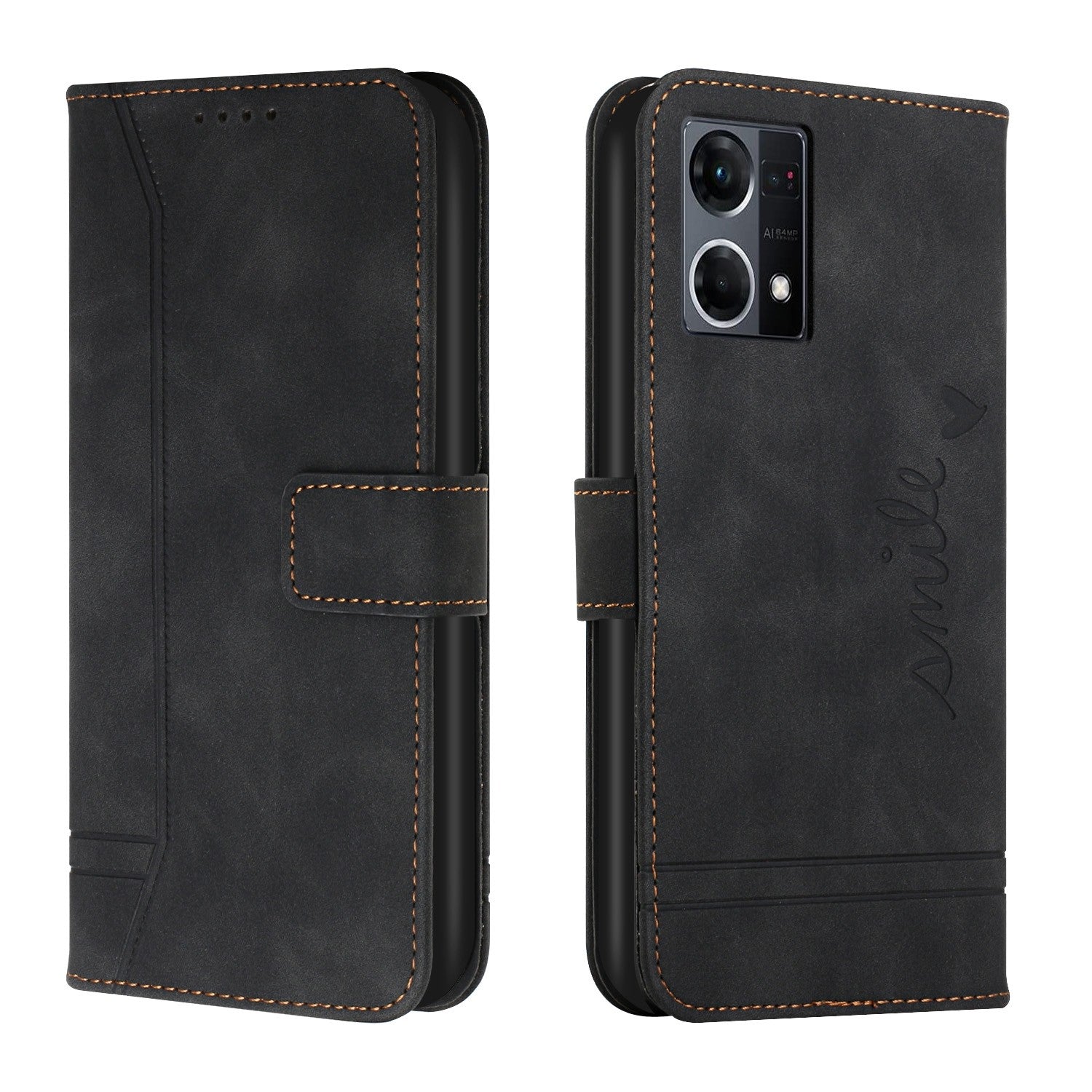 Leather Wallet Cover for Oppo F21 Pro 4G