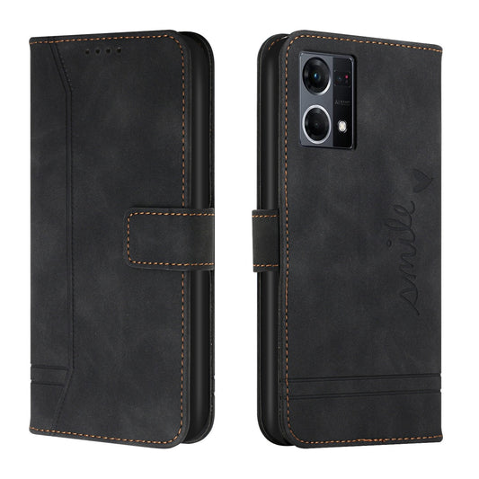 Leather Wallet Cover for Oppo F21 Pro 4G