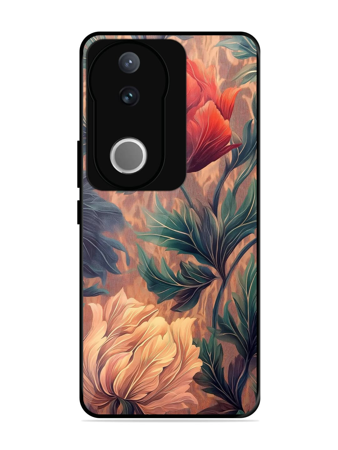 Vintage Red Flower Iqoo Z10R (5G) Back cover
