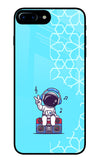 Cute Astronaut Chilling iPhone 7 Plus Glass Case