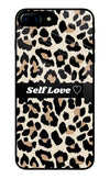 Leopard Print Self Love iPhone 7 Plus Glass Case