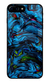 Dark Blue Abstract iPhone 8 Plus Glass Case