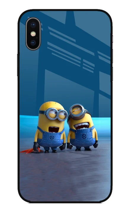 Minion Laughing iPhone X Back Cover