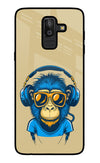 Monkey Headphone Samsung J8 Glass Case