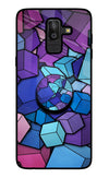 Cubic Abstract Samsung J8 Glass Case