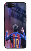 Messi Oppo A3S Glass Case