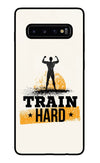 Train Hard Samsung S10 Plus Glass Case