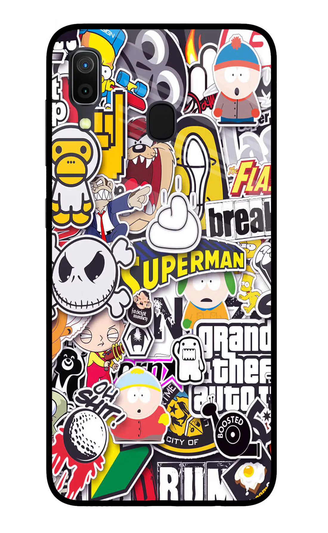 Sticker Bomb Samsung A30 Back cover