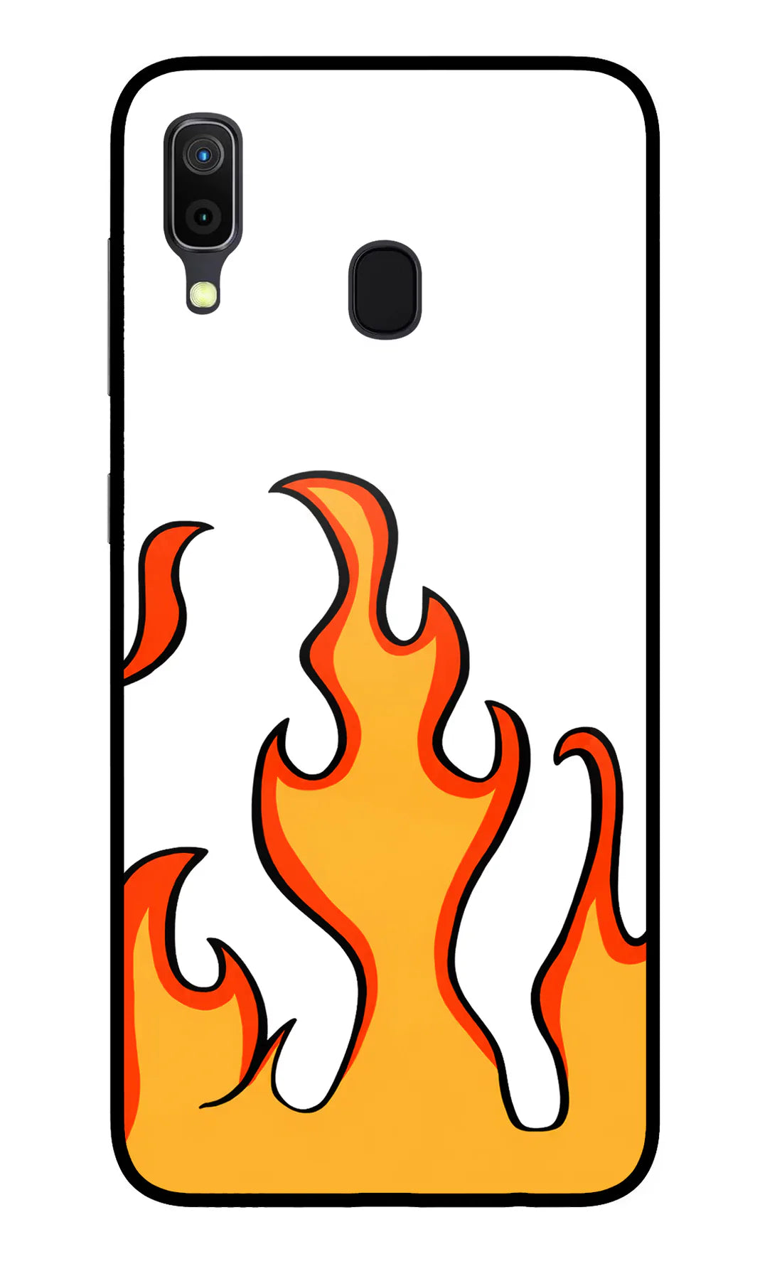 Fired Up – White Samsung A30 Back cover
