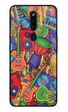 Music Instrument Doodle Oppo F11 Pro Glass Case