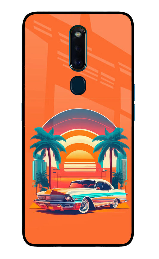 Palm Drive 80s Oppo F11 Pro Back cover
