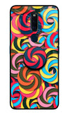 Spiral Pattern Oppo F11 Pro Glass Case