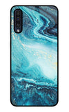 Blue Glitter Marble Samsung A50/A50s/A30s Glass Case