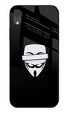 Anonymous Face iPhone XR Glass Case