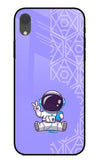 Cute Astronaut Chilling iPhone XR Glass Case