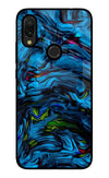 Dark Blue Abstract Redmi 7 Glass Case