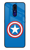 Captain America Logo Oppo F11 Glass Case