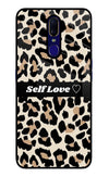 Leopard Print Self Love Oppo F11 Glass Case