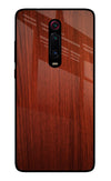 Wooden Plain Pattern Redmi K20/K20 Pro Glass Case