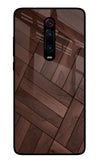 Wooden Texture Design Redmi K20/K20 Pro Glass Case