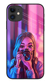 Girl Photographer iPhone 11 Glass Case