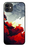 Fire Cloud iPhone 11 Glass Case