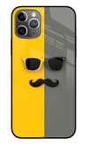 Sunglasses with Mustache iPhone 11 Pro Glass Case