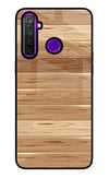 Wooden Vector Realme 5 Pro Glass Case