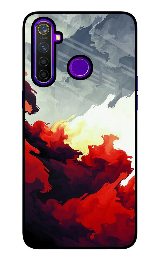 Fire Cloud Realme 5 Pro Back cover